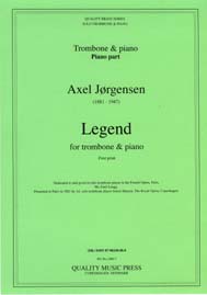 <strong>JORGENSEN, Axel (1881-1947).</strong>  <BR>Legend. For solo Trombone & piano.<br><font color="blue">CLICK & READ...